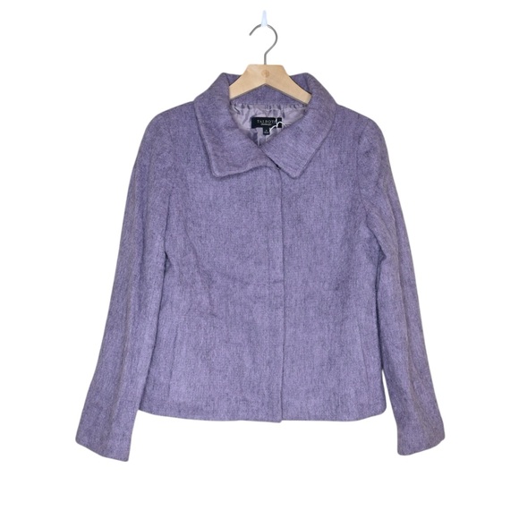 Talbots Women's 4 Jackie Fit Wool Alpaca Mohair Blend Lined Jacket in Lavender - Picture 1 of 8